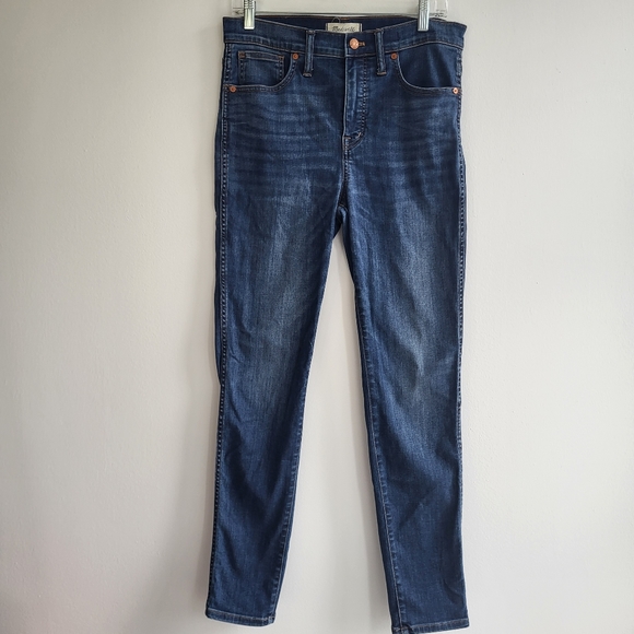 Madewell Skinny 10" High Rise Skinny Ladies Jeans Button Zipper Size 29 - Picture 2 of 10